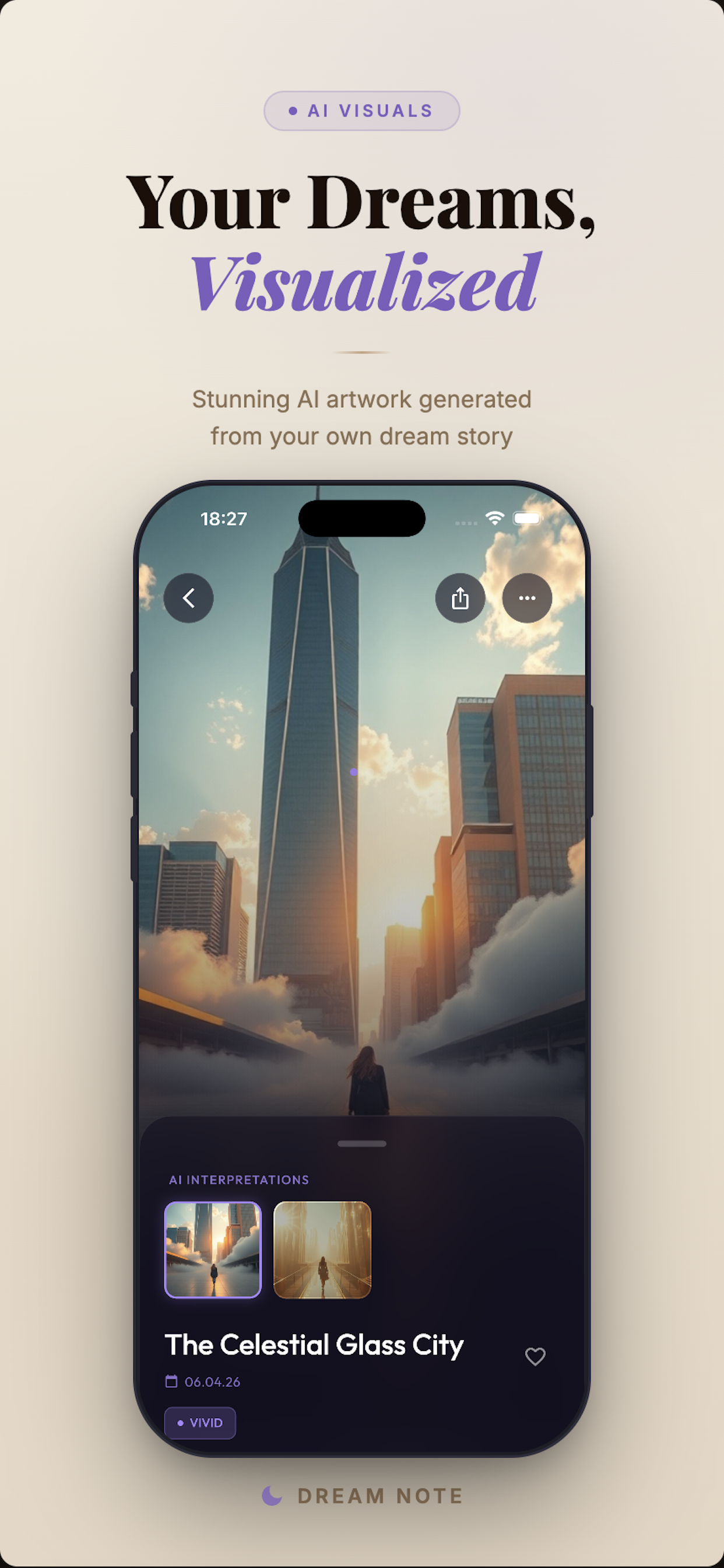 AI Dream Visualization — your dreams, visualized